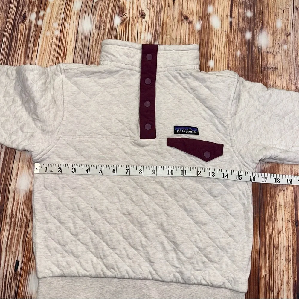 Patagonia  Organic Cotton Quilted Snap-T Pullover  Outdoor Girl’s Size Small